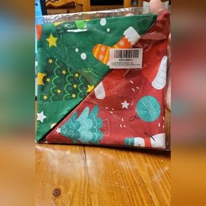 Dog Bandanas Pets Christmas Dog Bandanas Medium Green Red